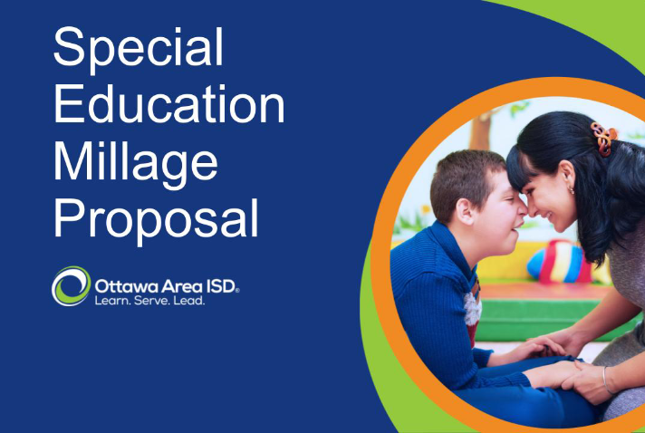 OAISD Special Education Millage Proposal with abstract background