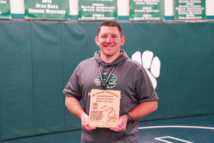 Jenison Wrestling Coach David Johnson honored as Regional Coach of the Year