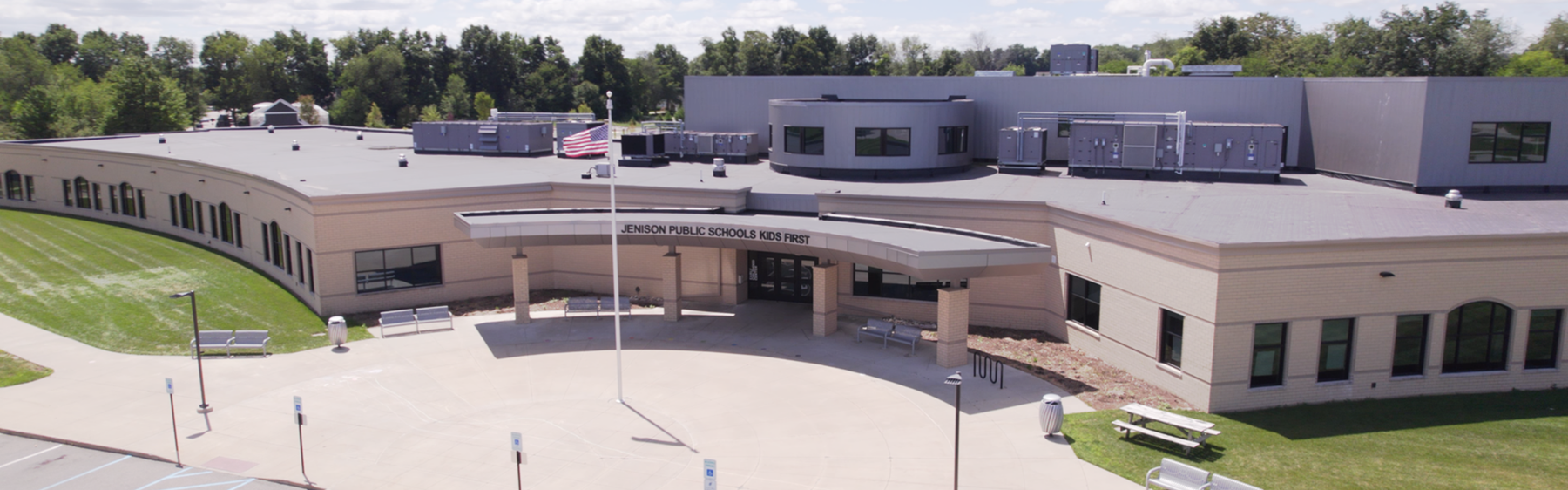 Aerial photo of the Early Childhood Center
